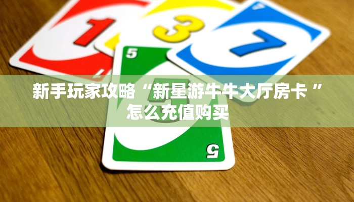 新手玩家攻略“新星游牛牛大厅房卡 ”怎么充值购买