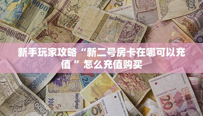 新手玩家攻略“新二号房卡在哪可以充值 ”怎么充值购买